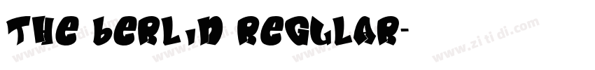 THE BERLIN Regular字体转换